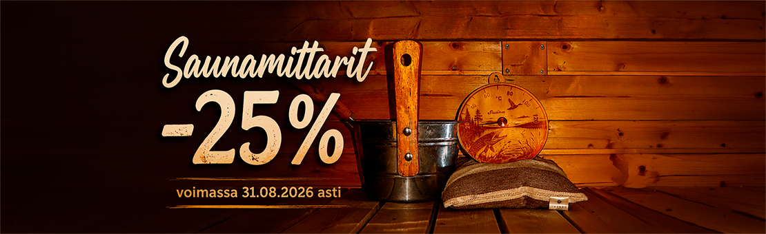 Kesän tarjous: Saunamittarit -25%